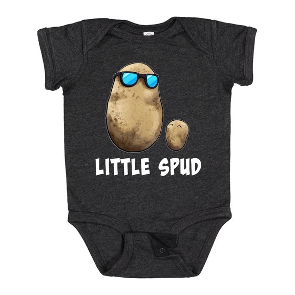 Inktastic Little Spud Potato Father and Child Boys or Girls Baby Bodysuit