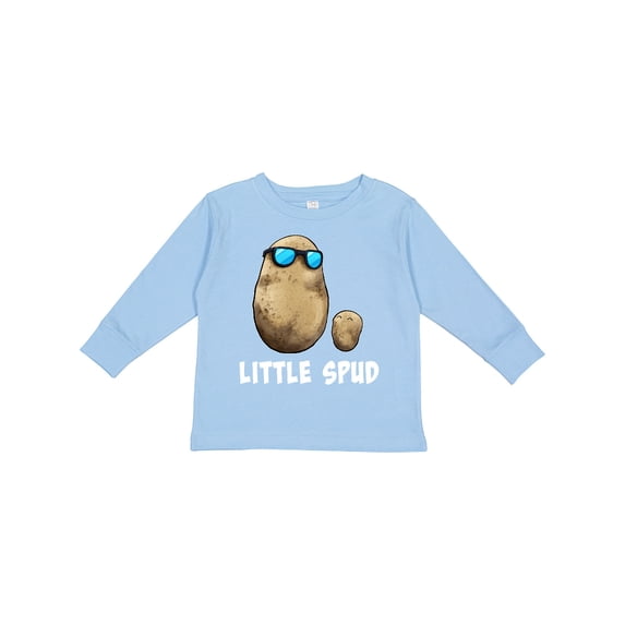 Inktastic Little Spud Potato Father and Child Boys or Girls Long Sleeve Toddler T-Shirt