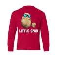 thumbnail image 1 of Inktastic Little Spud Potato Father and Child Long Sleeve Youth T-Shirt, 1 of 5