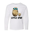 thumbnail image 1 of Inktastic Little Spud Potato Father and Child Long Sleeve Youth T-Shirt, 1 of 5