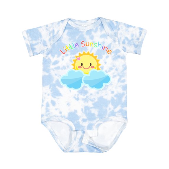 Inktastic Little Sunshine- Cute Sun Rainbow Letters Boys or Girls Baby Bodysuit