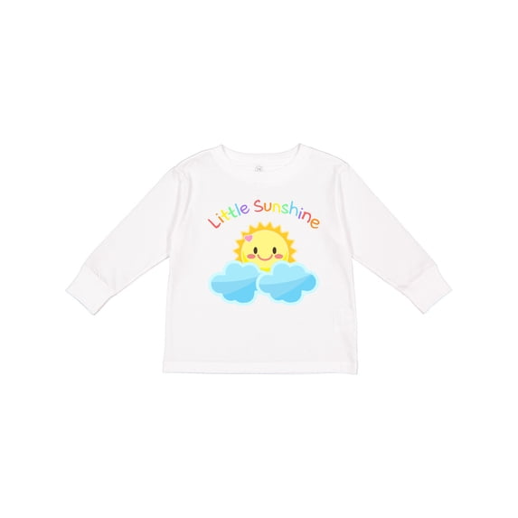 Inktastic Little Sunshine- cute sun rainbow letters Boys or Girls Long Sleeve Toddler T-Shirt