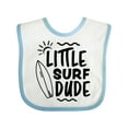 thumbnail image 1 of Inktastic Little Surf Dude with Surfboard Boys Baby Bib, 1 of 4