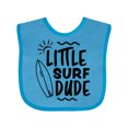 thumbnail image 1 of Inktastic Little Surf Dude with Surfboard Boys Baby Bib, 1 of 4