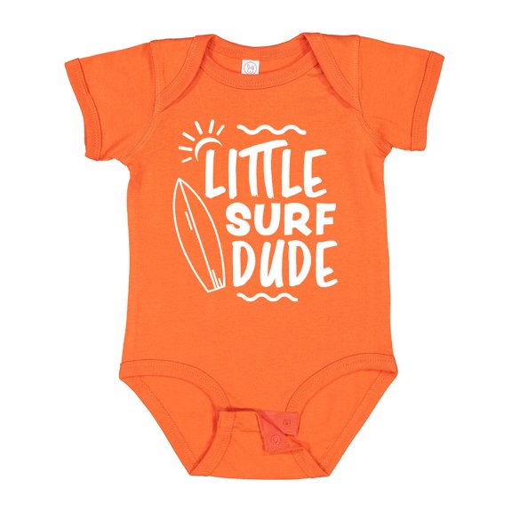Inktastic Little Surf Dude with Surfboard Boys Baby Bodysuit