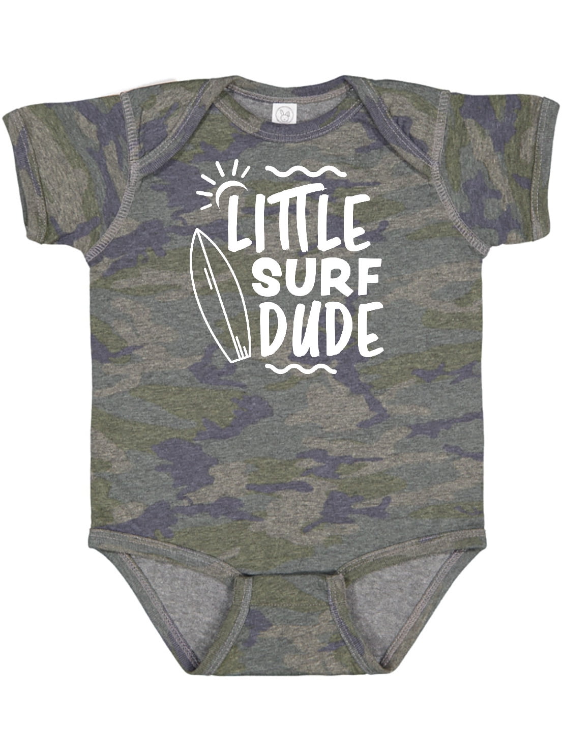Inktastic Little Surf Dude with Surfboard Boys Baby Bodysuit