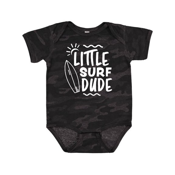 Inktastic Little Surf Dude with Surfboard Boys Baby Bodysuit