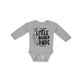 thumbnail image 1 of Inktastic Little Surf Dude with Surfboard Boys Long Sleeve Baby Bodysuit, 1 of 5