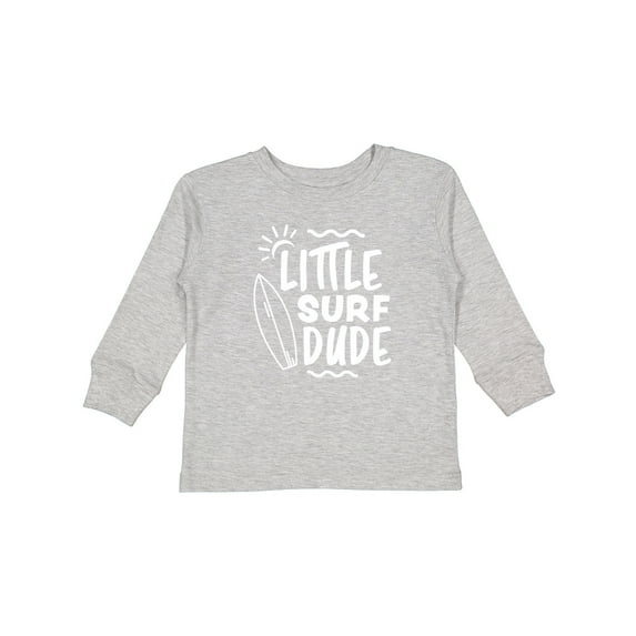 Inktastic Little Surf Dude with Surfboard Boys Long Sleeve Toddler T-Shirt