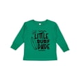 thumbnail image 1 of Inktastic Little Surf Dude with Surfboard Boys Long Sleeve Toddler T-Shirt, 1 of 5