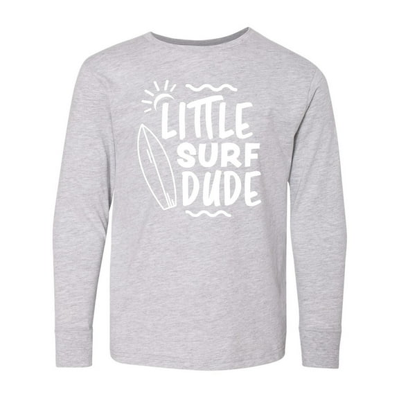 Inktastic Little Surf Dude with Surfboard Long Sleeve Youth T-Shirt