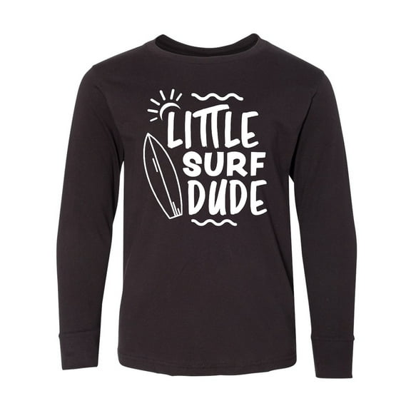 Inktastic Little Surf Dude with Surfboard Long Sleeve Youth T-Shirt