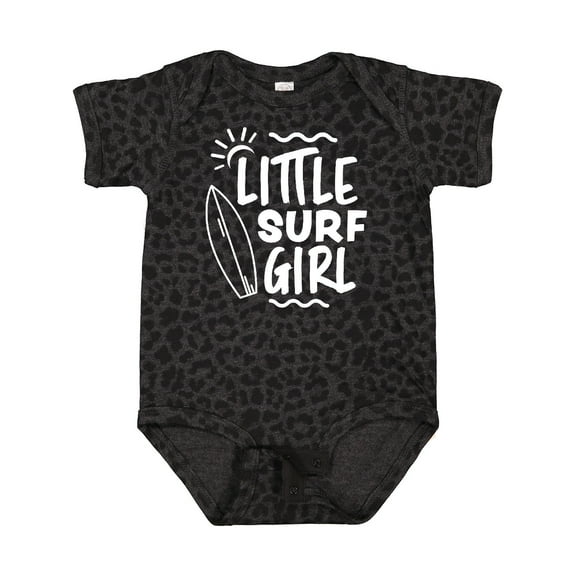 Inktastic Little Surf Girl with Surfboard Girls Baby Bodysuit