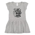 thumbnail image 1 of Inktastic Little Surf Girl with Surfboard Girls Toddler Dress, 1 of 5