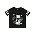 thumbnail image 1 of Inktastic Little Surf Girl with Surfboard Girls Toddler T-Shirt, 1 of 5