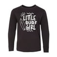 thumbnail image 1 of Inktastic Little Surf Girl with Surfboard Long Sleeve Youth T-Shirt, 1 of 5