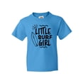 thumbnail image 1 of Inktastic Little Surf Girl with Surfboard Youth T-Shirt, 1 of 5