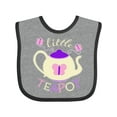 thumbnail image 1 of Inktastic Little Teapot Cute Teapot with Butterflies Boys or Girls Baby Bib, 1 of 4