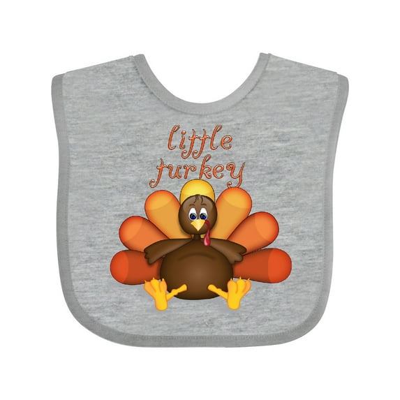 Inktastic Little Turkey Boys or Girls Baby Bib
