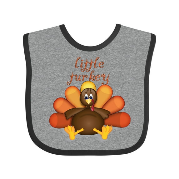 Inktastic Little Turkey Boys or Girls Baby Bib