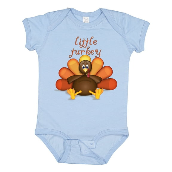 Inktastic Little Turkey Boys or Girls Baby Bodysuit