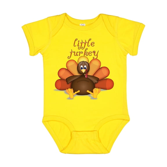 Inktastic Little Turkey Boys or Girls Baby Bodysuit