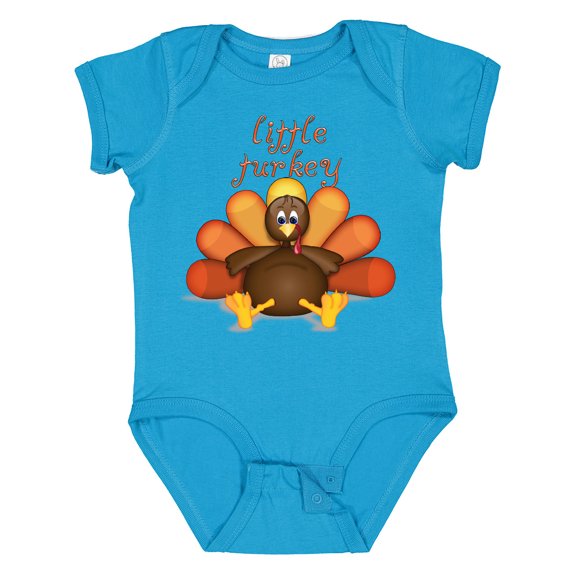 Inktastic Little Turkey Boys or Girls Baby Bodysuit