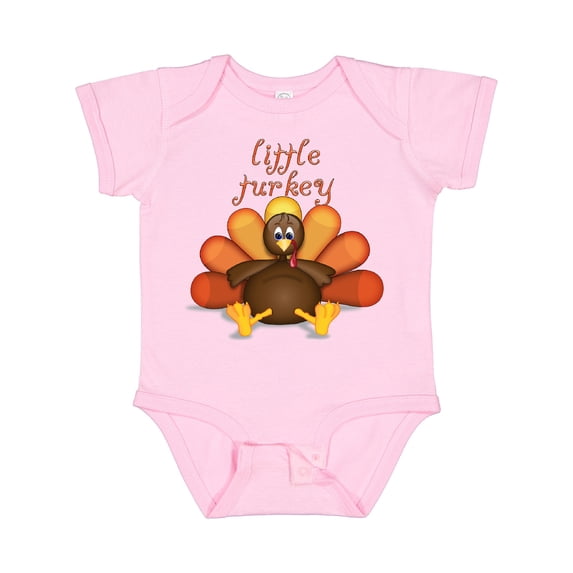 Inktastic Little Turkey Boys or Girls Baby Bodysuit