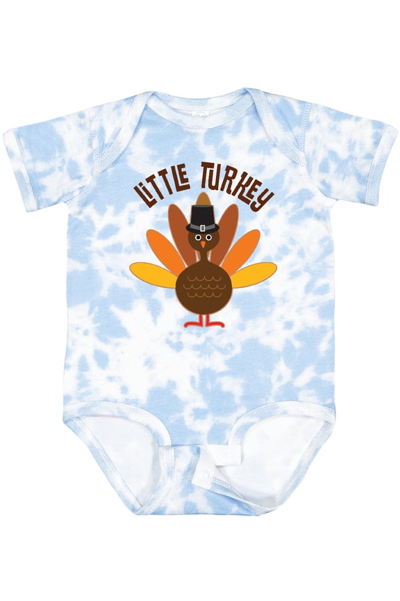 Little Turkey Thanksgiving Boys or Girls Baby Bodysuit