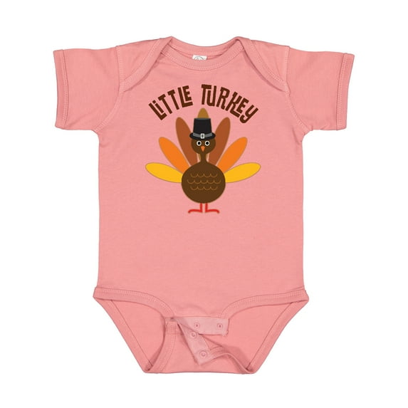 Inktastic Little Turkey Thanksgiving Boys or Girls Baby Bodysuit