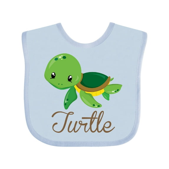 Inktastic Little Turtle Boys or Girls Baby Bib
