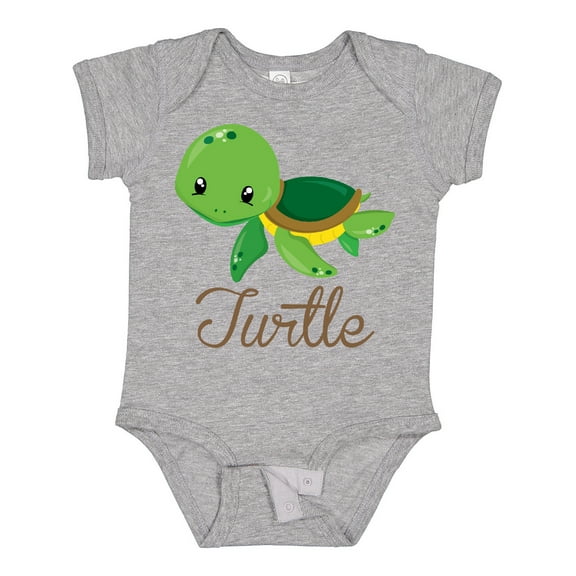 Inktastic Little Turtle Boys or Girls Baby Bodysuit