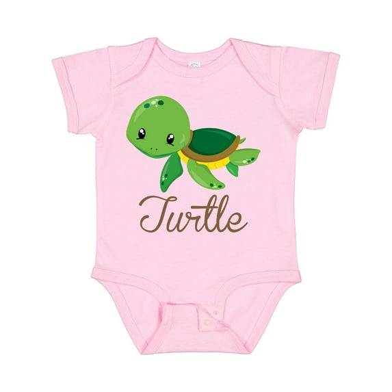 Inktastic Little Turtle Boys or Girls Baby Bodysuit