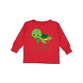 thumbnail image 1 of Inktastic Little Turtle Boys or Girls Long Sleeve Toddler T-Shirt, 1 of 5