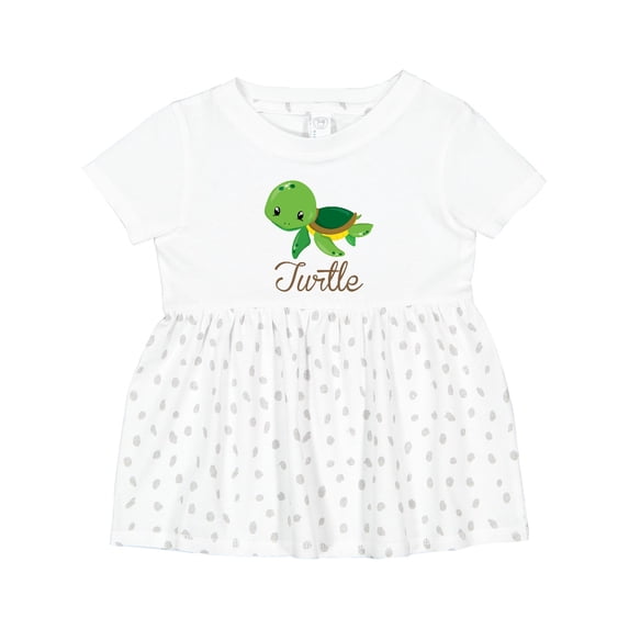Inktastic Little Turtle Girls Baby Dress