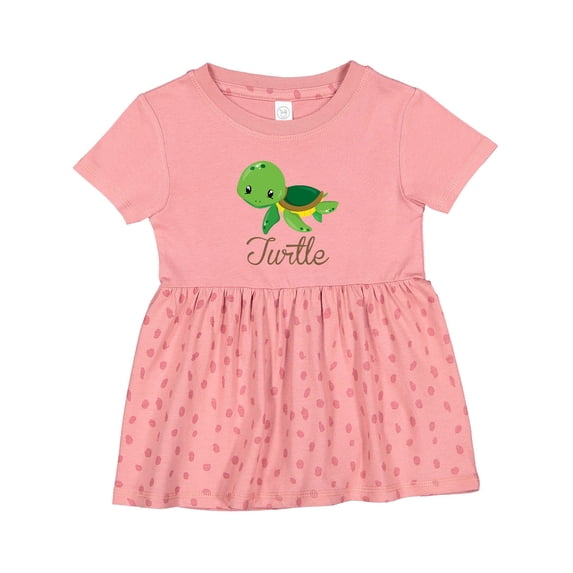 Inktastic Little Turtle Girls Baby Dress