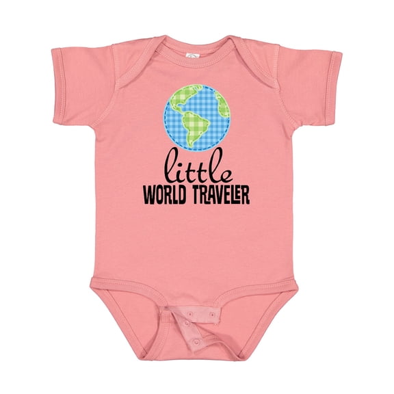 Inktastic Little World Traveler Boys or Girls Baby Bodysuit