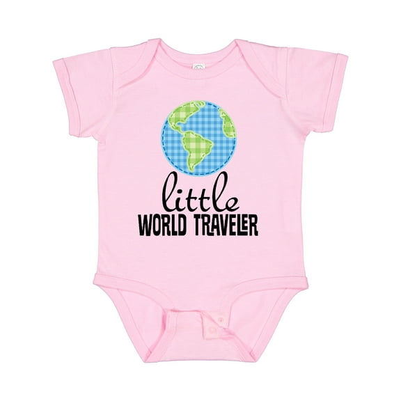 Inktastic Little World Traveler Boys or Girls Baby Bodysuit