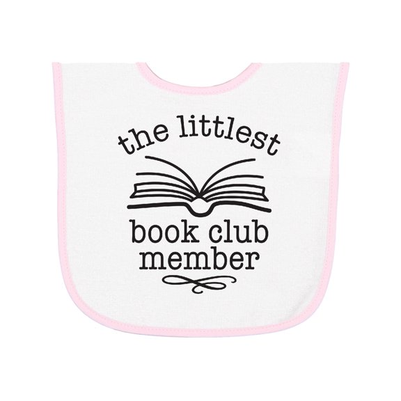 Inktastic Littlest Book Club Member Baby Reading Baby Terry Cloth Bib