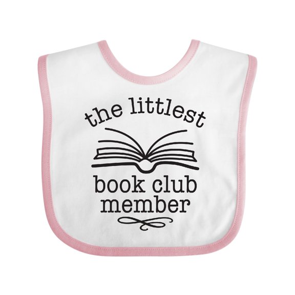 Inktastic Littlest Book Club Member Baby Reading Boys or Girls Baby Bib