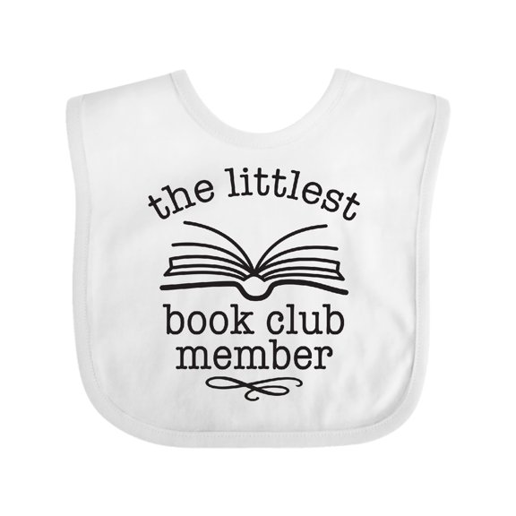 Inktastic Littlest Book Club Member Baby Reading Boys or Girls Baby Bib