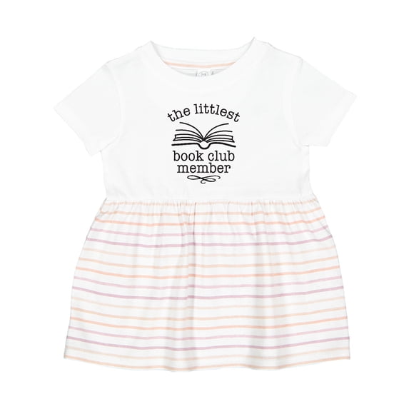 Inktastic Littlest Book Club Member Baby Reading Girls Baby Dress