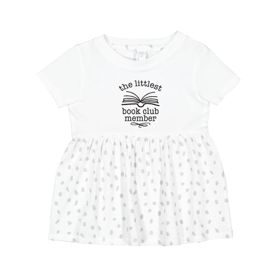 Inktastic Littlest Book Club Member Baby Reading Girls Baby Dress
