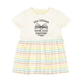 thumbnail image 1 of Inktastic Littlest Book Club Member Baby Reading Girls Baby Dress, 1 of 5