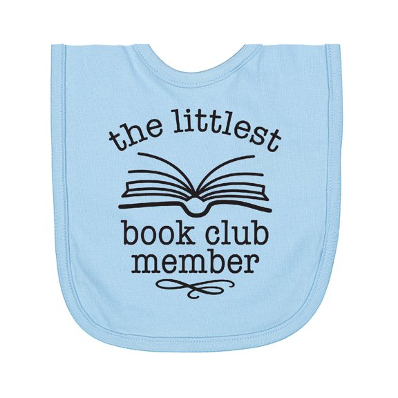 Inktastic Littlest Book Club Member Baby Reading Newborn Bib