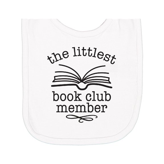 Inktastic Littlest Book Club Member Baby Reading Newborn Bib