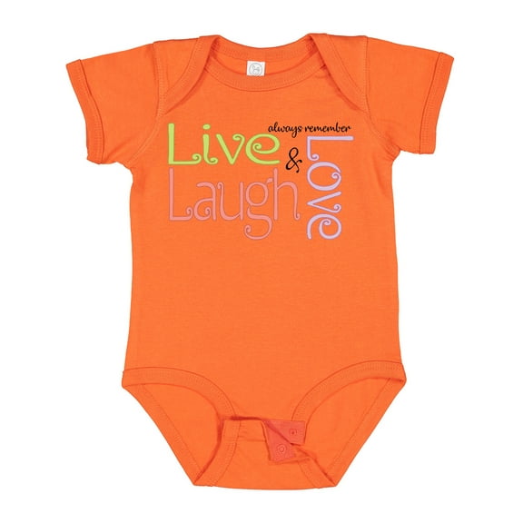 Inktastic Live, Laugh, Love Boys Baby Bodysuit