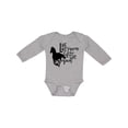 thumbnail image 1 of Inktastic Live Like Someone Left the Gate Open Horse Silhouette Boys or Girls Long Sleeve Baby Bodysuit, 1 of 5