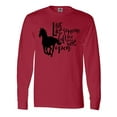 thumbnail image 1 of Inktastic Live Like Someone Left the Gate Open Horse Silhouette Long Sleeve T-Shirt, 1 of 5