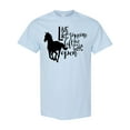 thumbnail image 1 of Inktastic Live Like Someone Left the Gate Open Horse Silhouette T-Shirt, 1 of 5